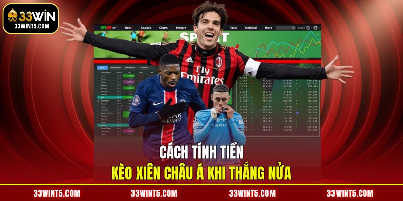 Cách tính tiền kèo xiên châu Á khi thắng nửa